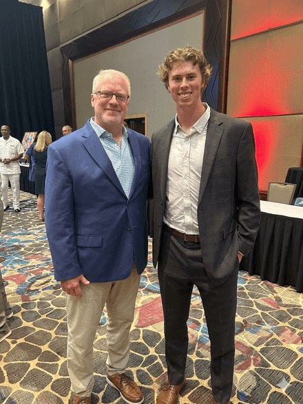 Nick and his dad, co-founders of Roster Tab